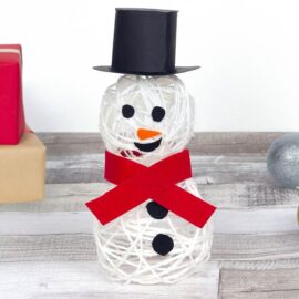 Yarn Snowman Decoration