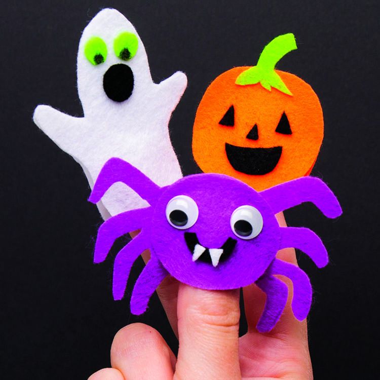 Felt Halloween Finger Puppets