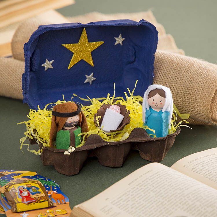 Nativity Egg-Box Scene