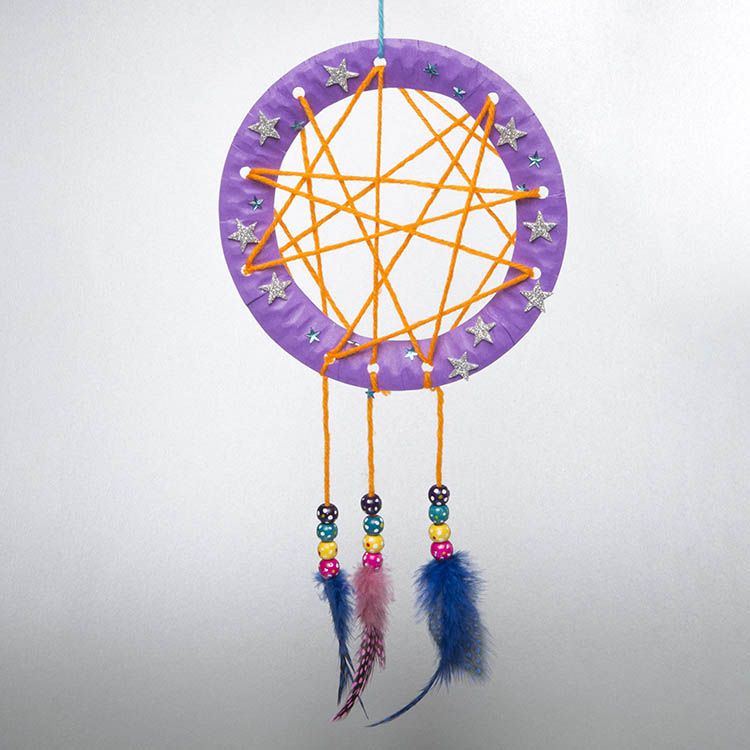 Paper Plate Dream Catcher