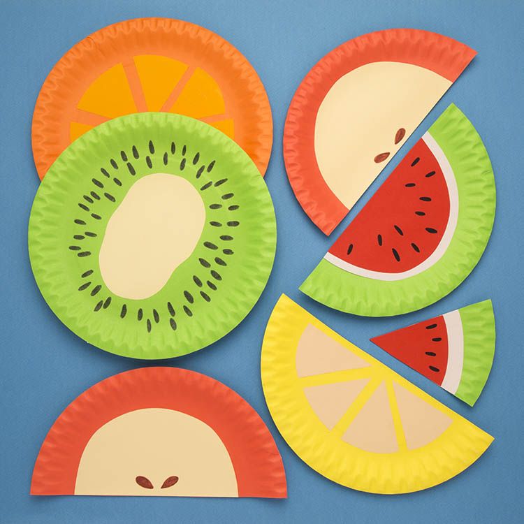 Paper Plate Fruits