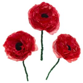 Large Tissue Paper Poppies