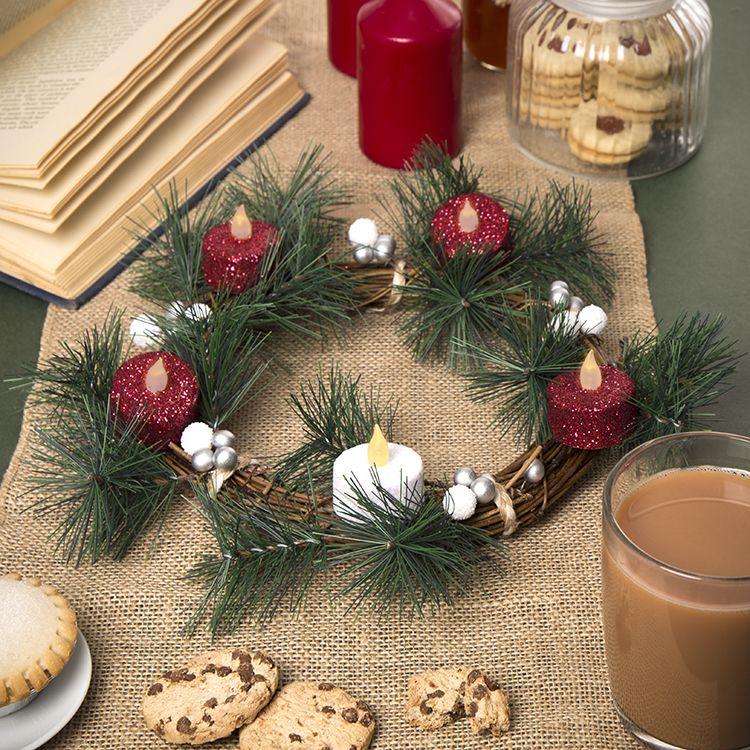 Advent Light-Up Table Wreath