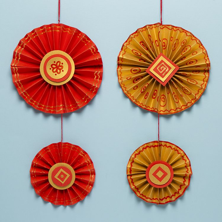 Folded Fan Decoration