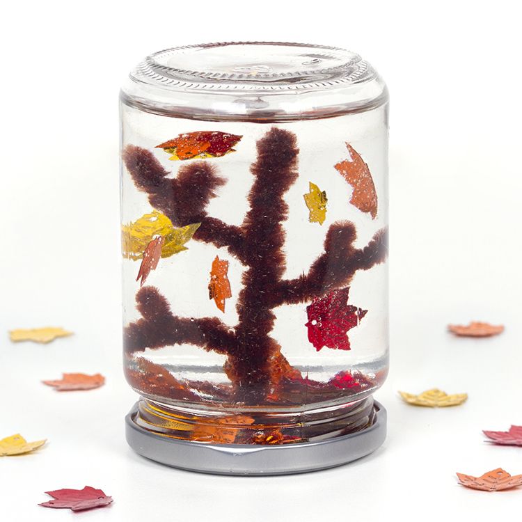 Falling Leaves Jar