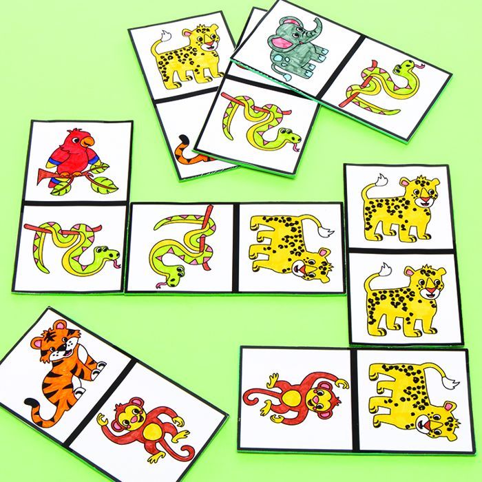 Jungle Animal Dominoes