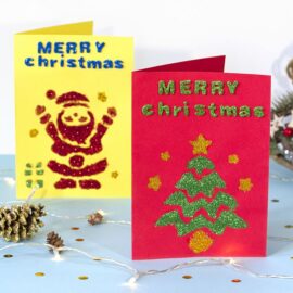 Glittery Christmas Cards