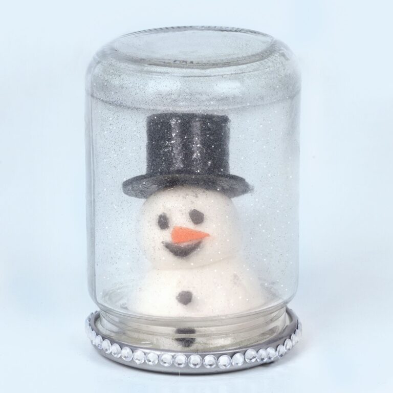 Snowman Glitter Storm Jar