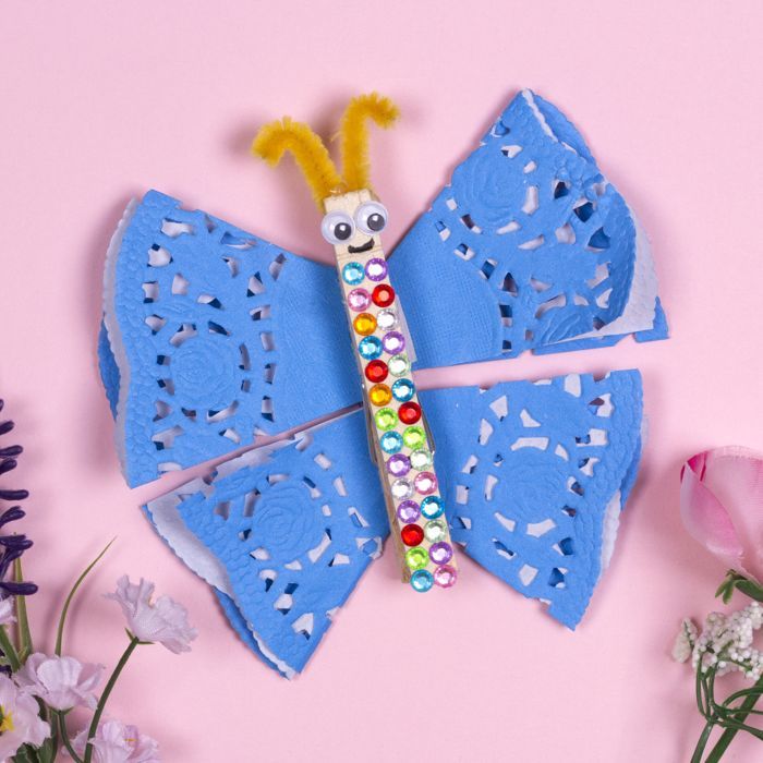 Doily Butterfly Magnet