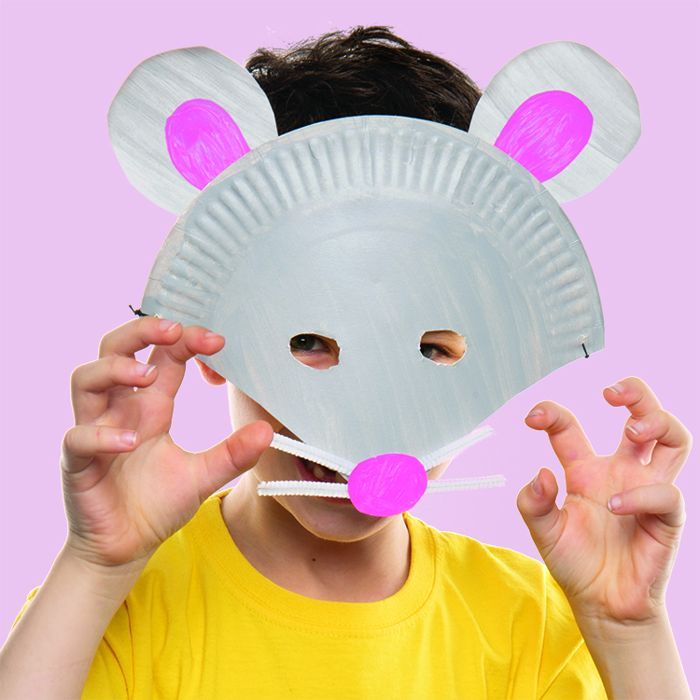 Rat Paper Plate Mask