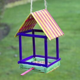 Pop Stick Bird House Feeder