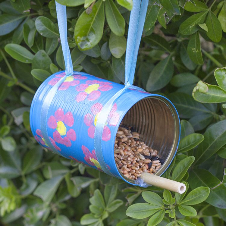 Tin Can Bird Feeder