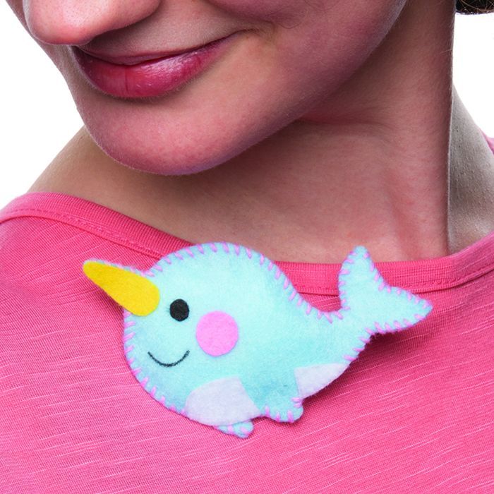 Narwhal Brooch