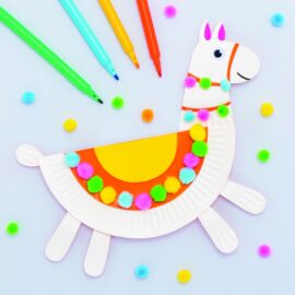 Paper Plate Llama