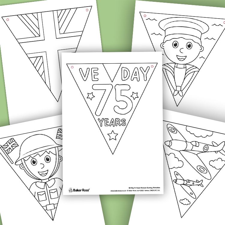 VE Day Anniversary Bunting