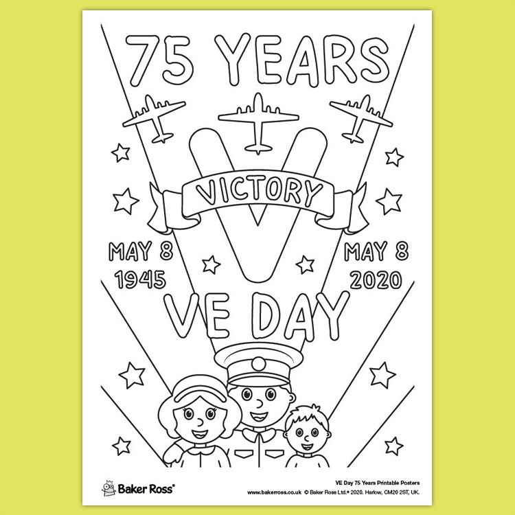 VE Day 75 Years Anniversary Poster