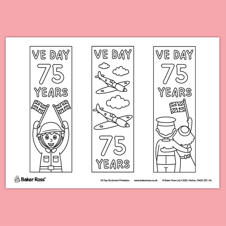 VE Day Anniversary Bookmarks