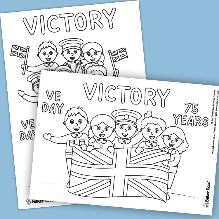 VE Day Anniversary Posters