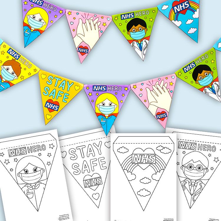 NHS HEROES Pennant Bunting