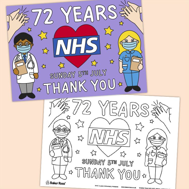 NHS 72 years Anniversary Poster