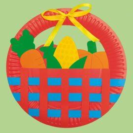 Paper Plate Vegetable Basket