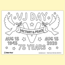 VJ DAY 75 Years Anniversary Poster