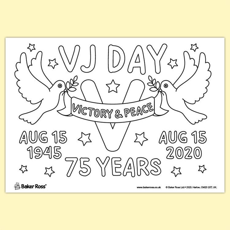 VJ DAY 75 Years Anniversary Poster