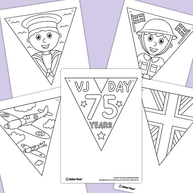 VJ DAY Anniversary Bunting