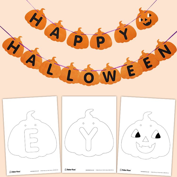 ‘HAPPY HALLOWEEN’ Pumpkin Bunting