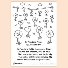 ‘In Flanders Fields’ Poem Poster