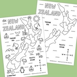 Map of New Zealand