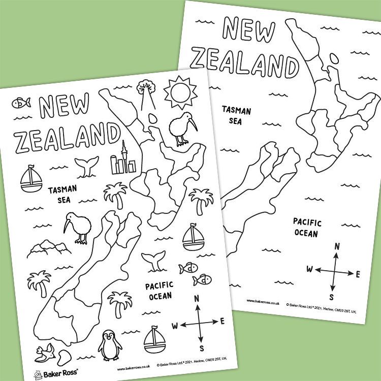 Map of New Zealand