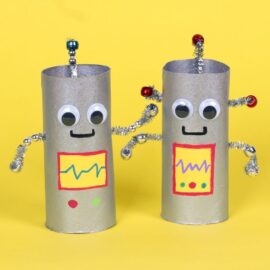 Cardboard Tube Robots
