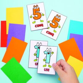 French Numbers Snap Game