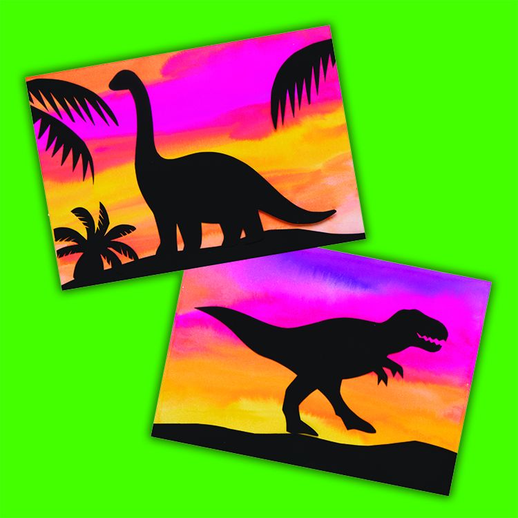 Sunset Dinosaurs