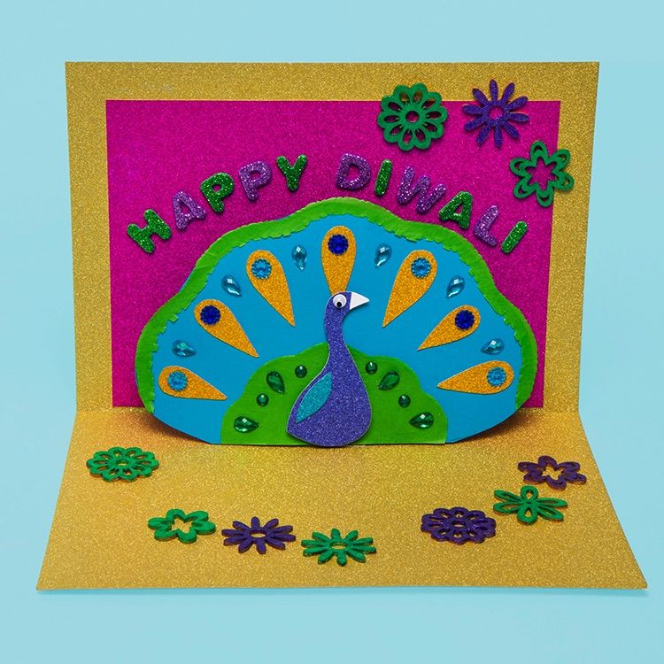 Peacock Pop-up Card