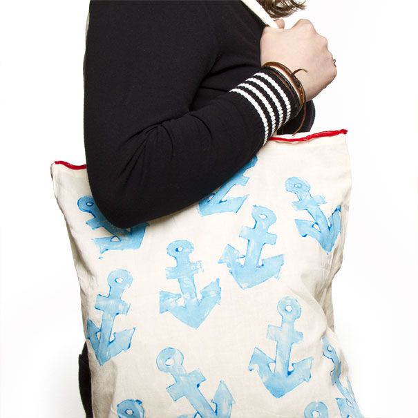 Anchor Print Bag