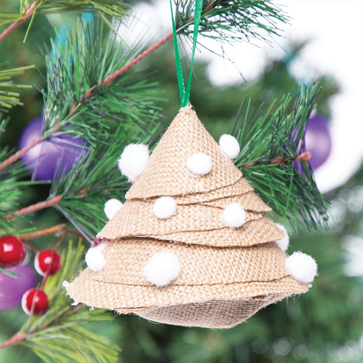 Hessian Tree Ornament