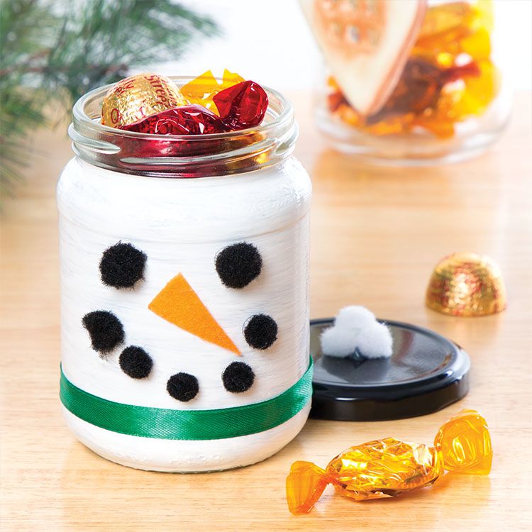 Snowman Jar