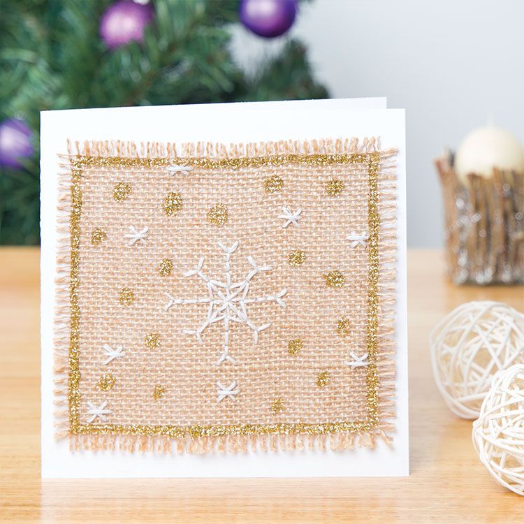 Stitched Snowflake Card