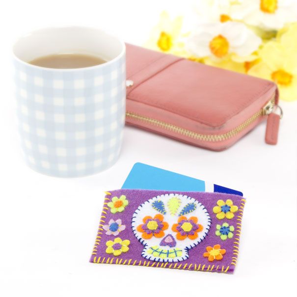 Sugar Skull Travel Card Holder