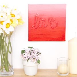 3D Word Wall Art Canvases