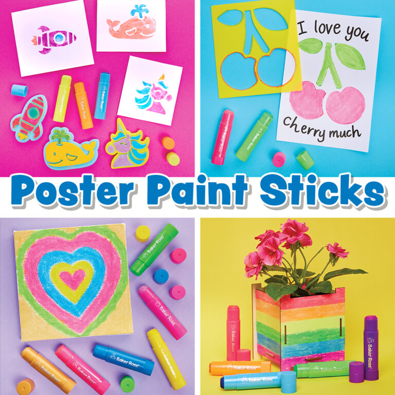 4 Ways to Use Poster Paint Sticks