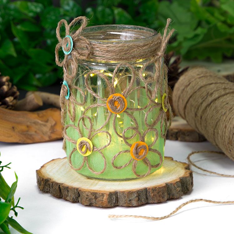 Rustic Flower Lantern