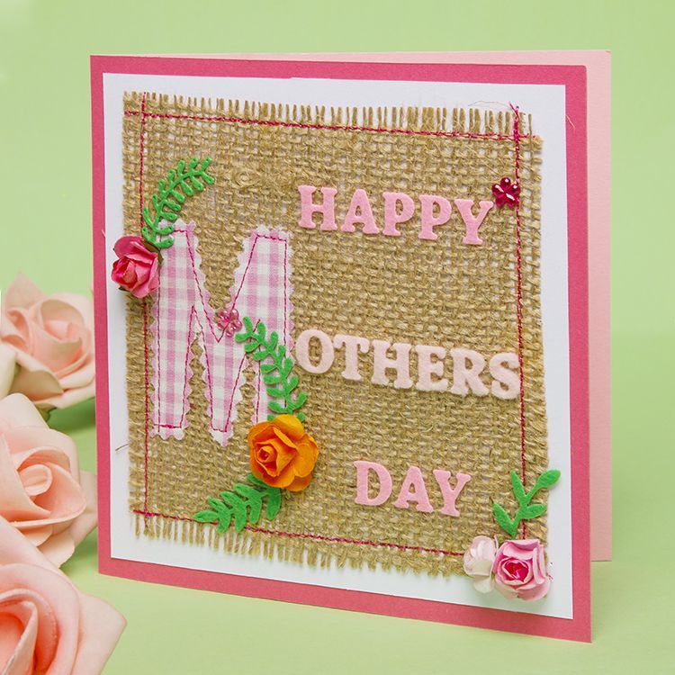 Handsewn Mother’s Day Card