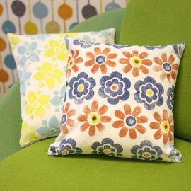 Floral Printed Cushion Cover