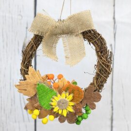 Rattan Harvest Wreath