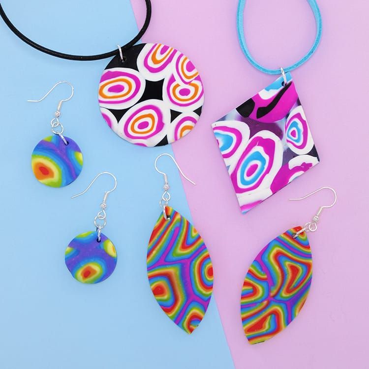 Polymer Clay Cane Jewellery