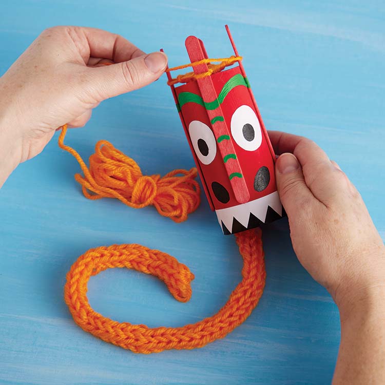 Dragon Cardboard Tube French Knitter