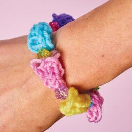 French Knitted Bead Bracelet